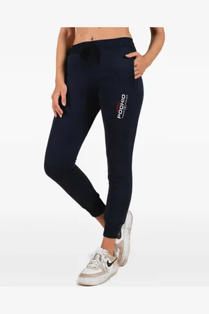 Podhio Pantalon de jogging à logo imprimé