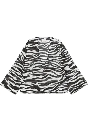 The Attico Blouse à imprimé zébré