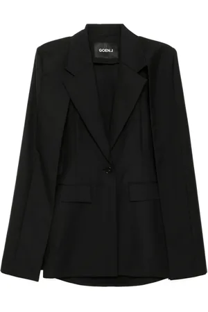 GOEN.J Blazer à revers crantés