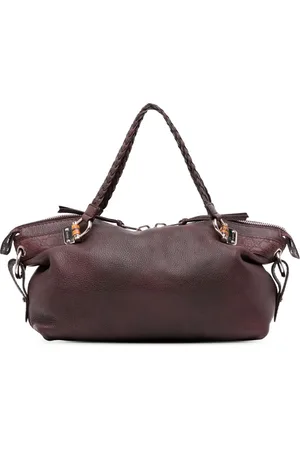 Gucci Sac à main en cuir Bamboo Bar médium (2016-2024)