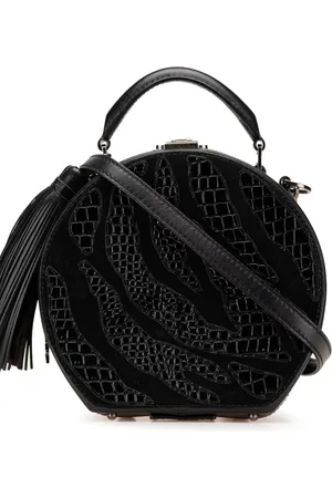 Saint Laurent Petit sac à bandoulière en cuir Mica Hatbox (2018)
