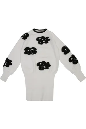 Twin-Set Pull à fleurs en intarsia