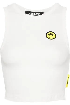 BARROW Haut crop à logo imprimé