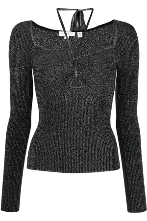 A.L.C. Blouse en maille métallisée