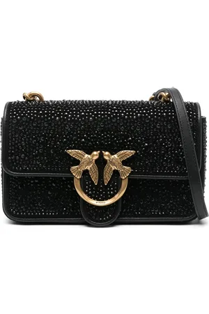 Pinko Sac porté épaule Love à ornements en cristal