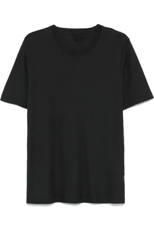 120% Lino T-shirt à logo brodé