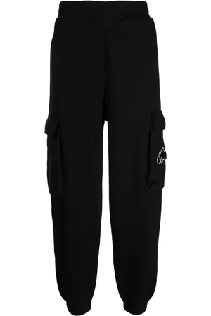 Izzue Pantalon droit à logo appliqué