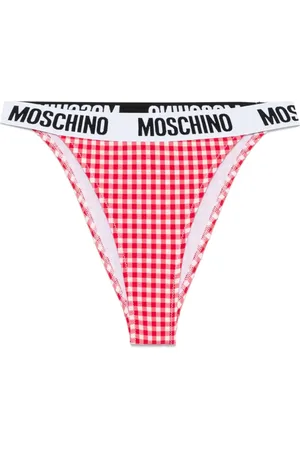 Moschino Bas de bikini à carreaux vichy