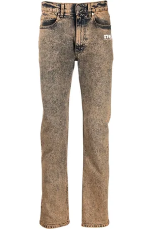Stella McCartney Jean droit à logo imprimé