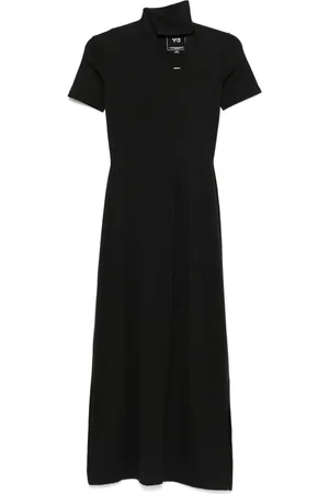 Y-3 Robe longue à encolure ajustée