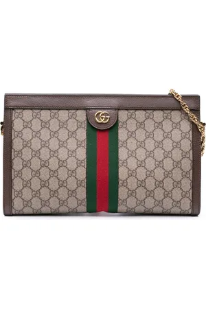 Gucci Sac porté épaule GG Supreme Ophidia Web Chain médium (2016-2024)