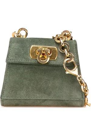 Salvatore Ferragamo Mini sac à bandoulière Gancini Suede Chain (2000-2024)