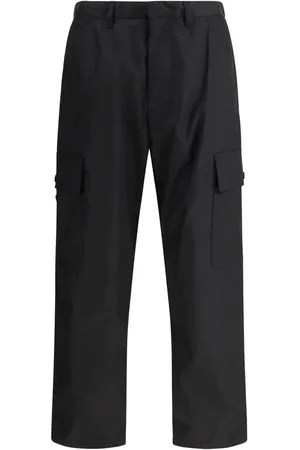 Prada Pantalon en coton à poches cargo