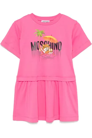 Moschino Robe à logo imprimé