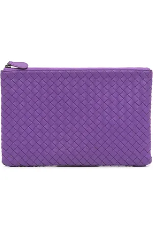Bottega Veneta Pochette Zip Pouch en cuir Nappa Intrecciato médium (2012-2024)