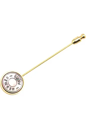 Hermès Broche en plaqué Clou de Selle (2010-2024)