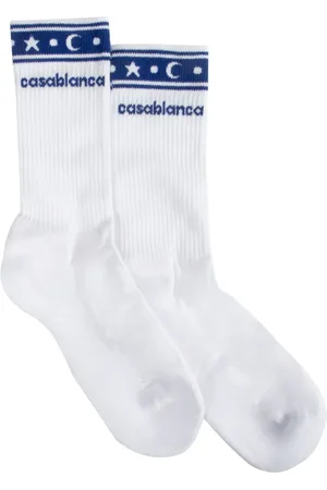 Casablanca Chaussettes en maille intarsia