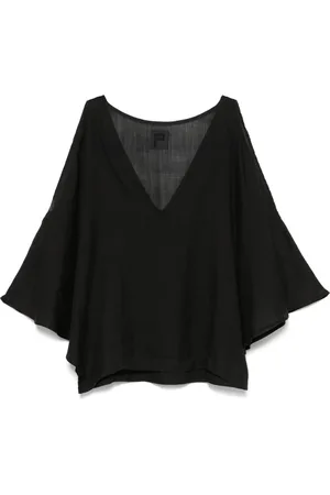FISICO Blouse en dentelle à découpes sur les épaules