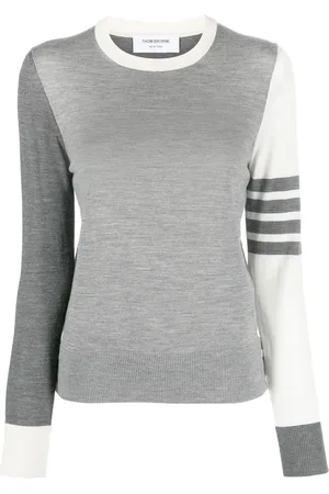 Thom Browne Pull en maille fine à col rond