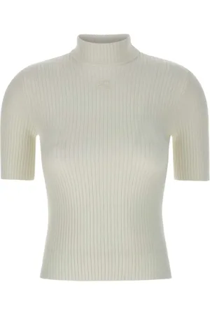 Courrèges Haut Reedition à logo brodé