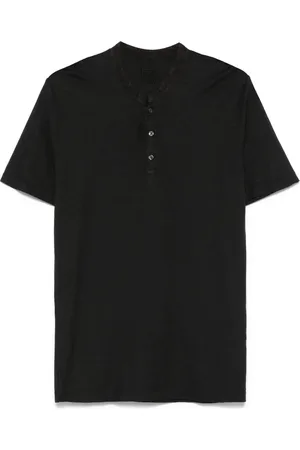 120% Lino T-shirt à logo brodé