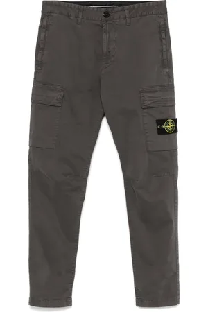 Stone Island Pantalon à patch Compass