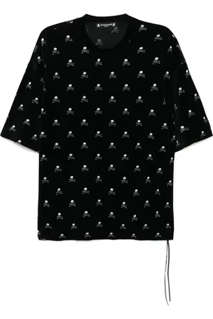 MASTERMIND JAPAN T-shirt en velours à logo imprimé