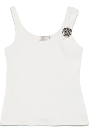 BLUMARINE Débardeur à broche fleur