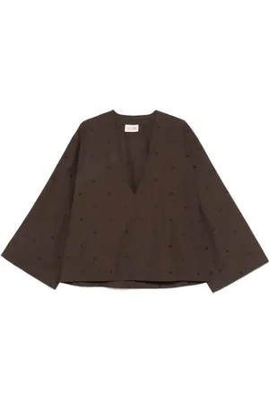 The Attico Blouse à col v