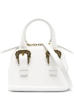VERSACE Sac à main en cuir artificiel à boucle baroque