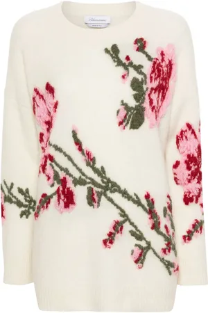 BLUMARINE Sweat à fleurs en jacquard