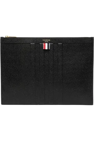 Thom Browne Pochette à détail 4 bandes signature