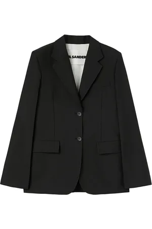 Jil Sander Blazer en crêpe à simple boutonnage