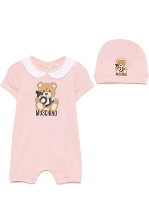 Moschino Barboteuse à imprimé graphique