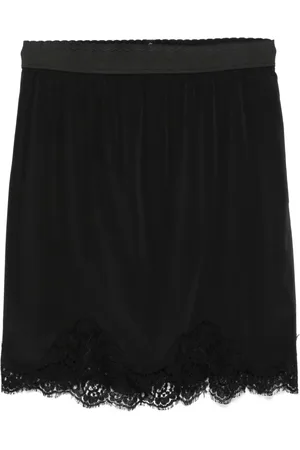 Dolce & Gabbana Jupe mi-longue bordée de dentelle (années 2000)