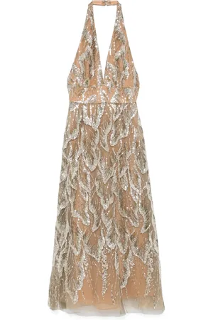 Elie saab Robe mi-longue à ornements de sequins