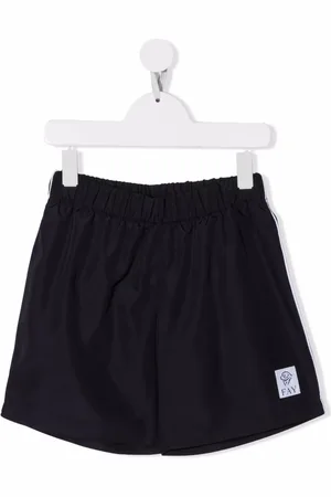 FAY Short de bain élastiqué à patch logo