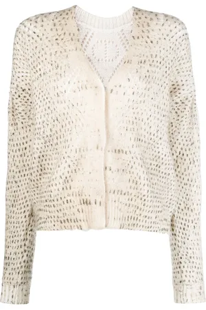 Twin-Set Cardigan en maille nervurée à effet brossé