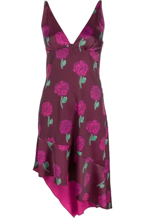 VERSACE Robe sans manches à fleurs