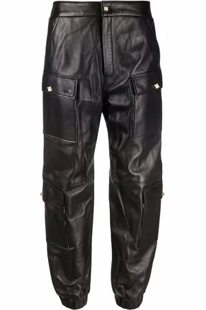 Philipp Plein Pantalon de jogging en cuir