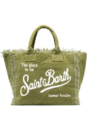 MC2 SAINT BARTH Sac cabas en toile à logo imprimé