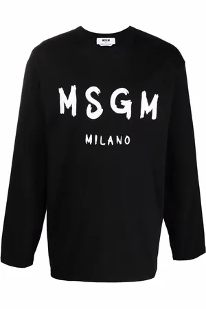 Msgm Sweat à logo en intarsia