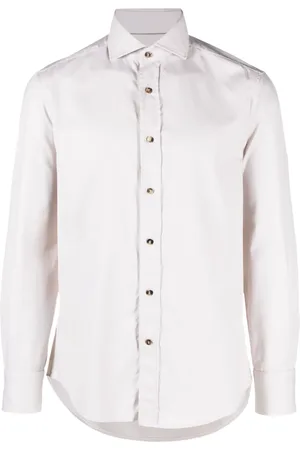 Brunello Cucinelli Chemise en coton à boutonnière