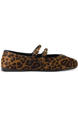 Prada Ballerines à imprimé léopard