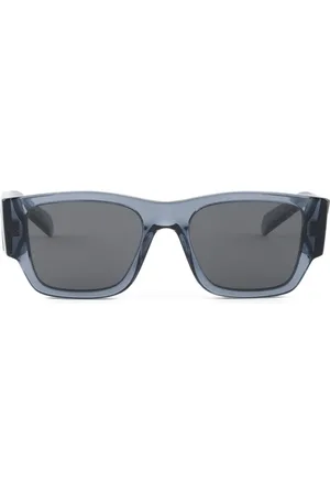 Prada Lunette de soleil à logo triangulaire