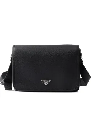 Prada Sacoche en cuir texturé