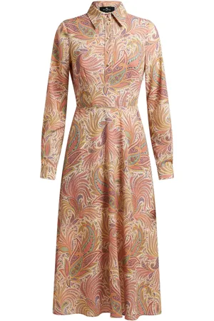 Etro Robe Sable à coupe mi-longue