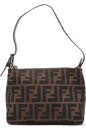 Fendi Sac porté épaule zippé à motif Zucca