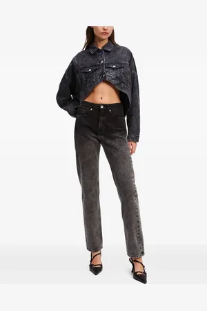Karl Lagerfeld Jean droit à taille haute