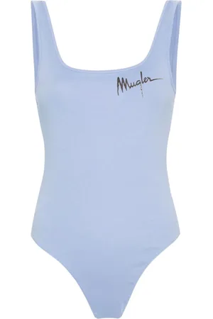 MUGLER Body en coton à logo imprimé